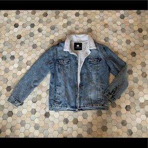Sherpa lined jean jacket